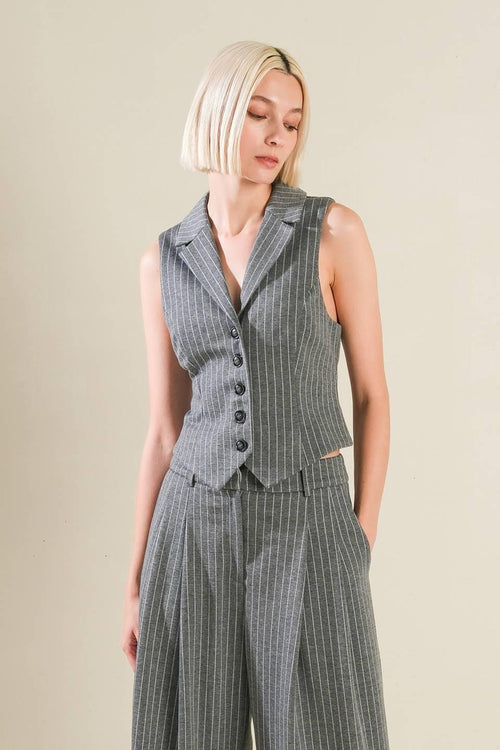 WANNA BE LOVED WOVEN VEST.