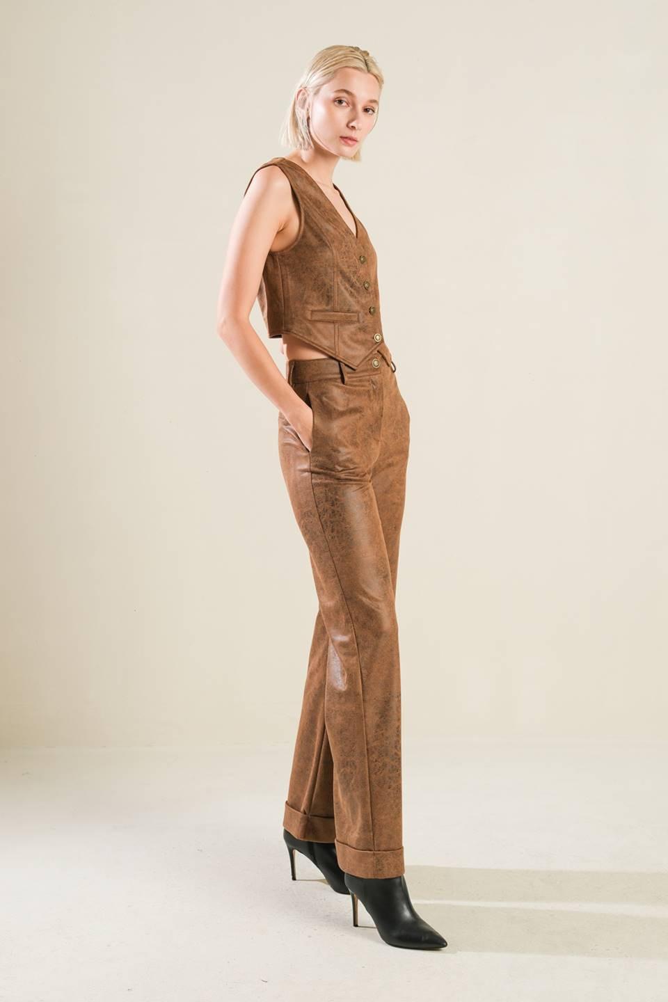 A GIFT FROM LOVE LEATHER VEST.