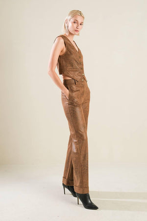 A GIFT FROM LOVE LEATHER VEST.
