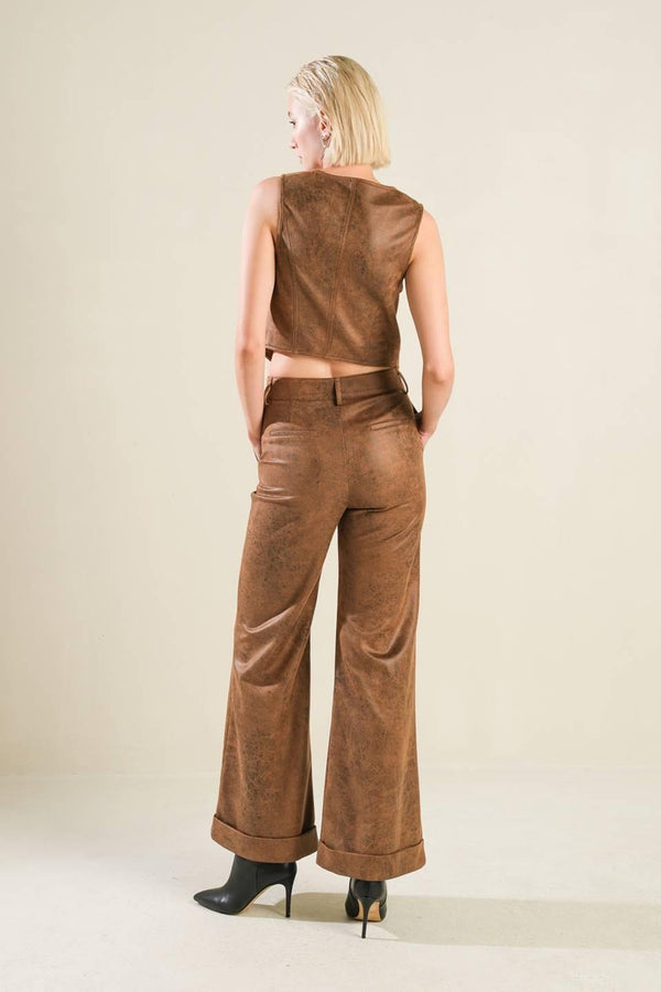A GIFT FROM LOVE LEATHER VEST.