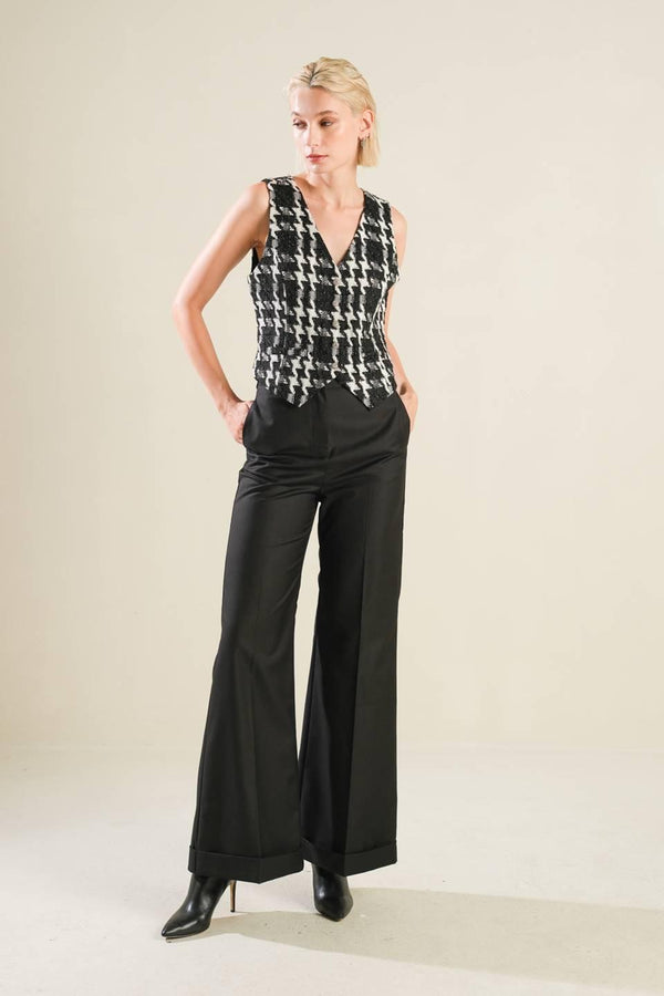 WHEN I'M WITH YOU TWEED VEST.