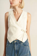WATCHING THE WIND WOVEN VEST - Flying Tomato - VEST - Freemarket