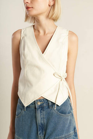 WATCHING THE WIND WOVEN VEST - Flying Tomato - VEST - Freemarket