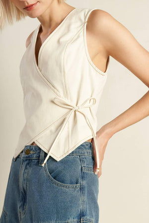 WATCHING THE WIND WOVEN VEST - Flying Tomato - VEST - Freemarket