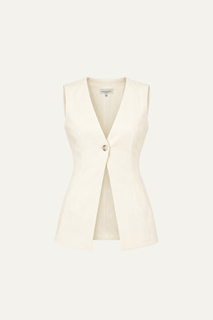 FLEETING FAUNA WOVEN VEST