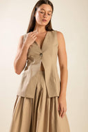 FLEETING FAUNA WOVEN VEST - Flying Tomato - VEST - Freemarket
