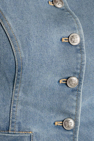 AT FIRST GLANCE DENIM VEST.