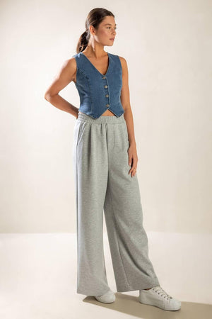 ISLAND DAYDREAMS DENIM VEST.