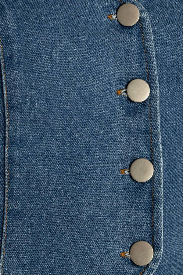 ISLAND DAYDREAMS DENIM VEST.