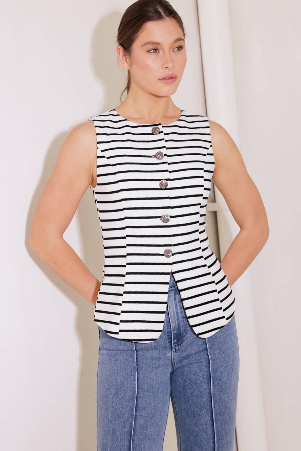 WILDFLOWER WANDER WOVEN VEST.