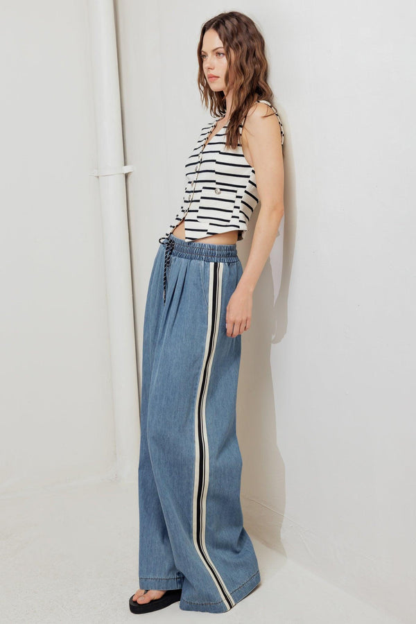 MARINE CHIC WOVEN VEST.