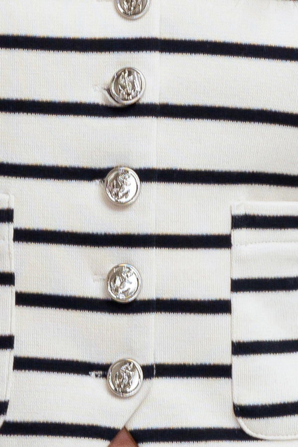 MARINE CHIC WOVEN VEST.