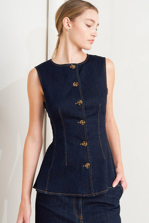 EURO CITY DENIM VEST.