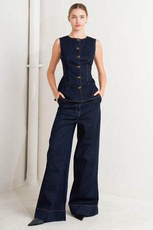 EURO CITY DENIM VEST.