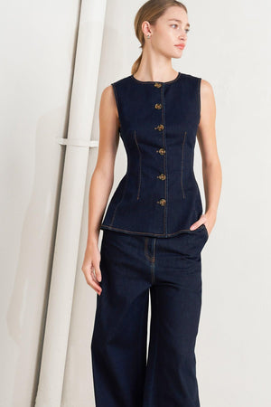 EURO CITY DENIM VEST.