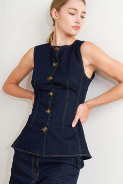 EURO CITY DENIM VEST.