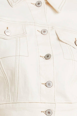 MODERN NEUTRAL TWILL JACKET.