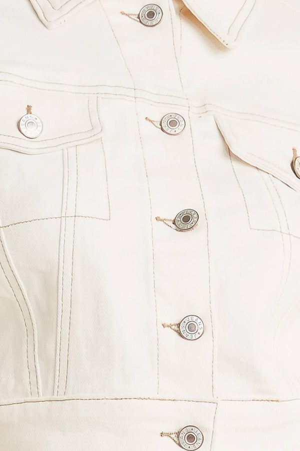 MODERN NEUTRAL TWILL JACKET.
