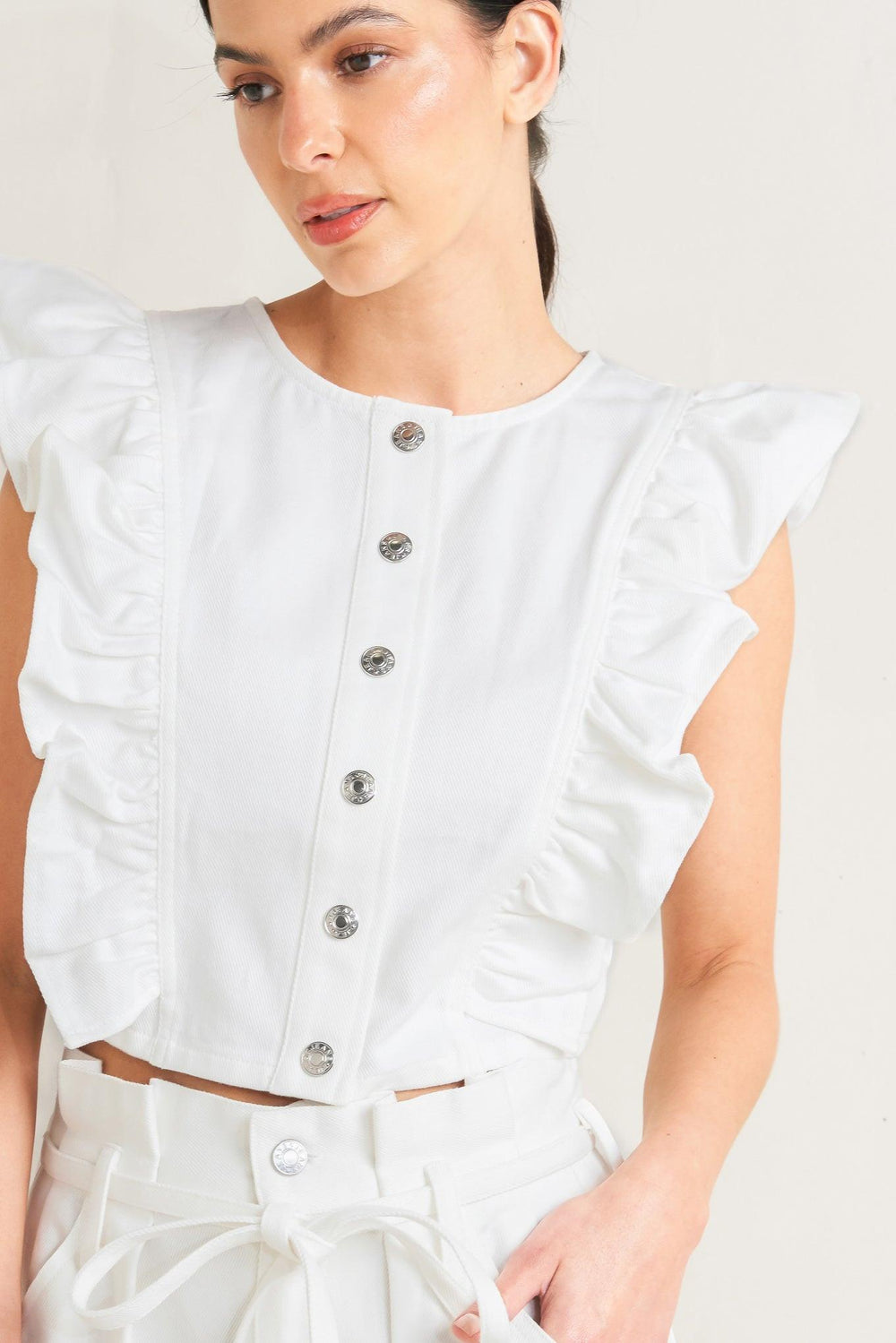 SUGAR AIR TWILL TOP.