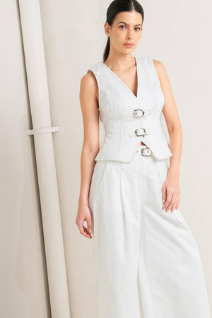CANVAS DRIFT TWILL VEST.