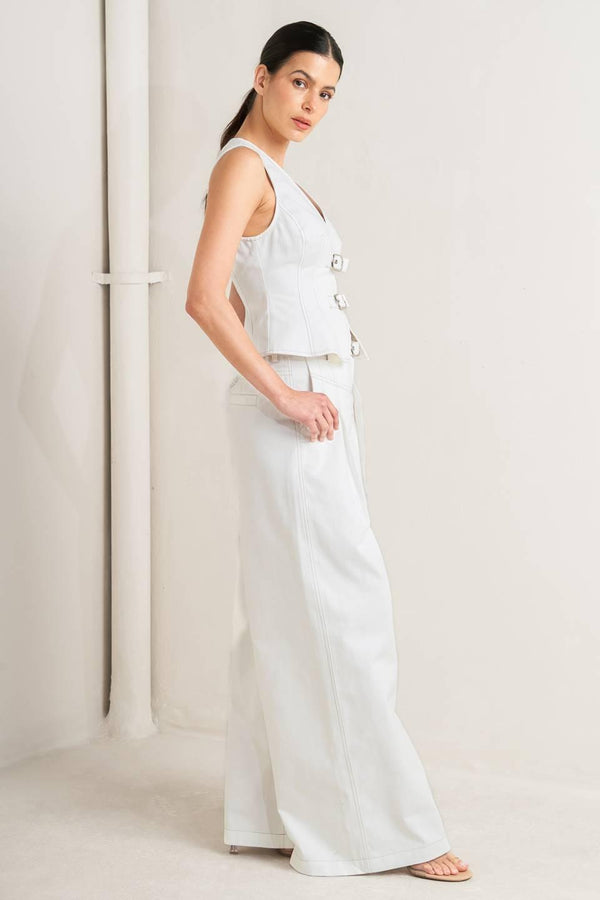 CANVAS DRIFT TWILL VEST.