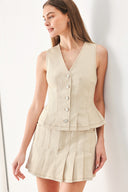 SOFT POWER WOVEN VEST.