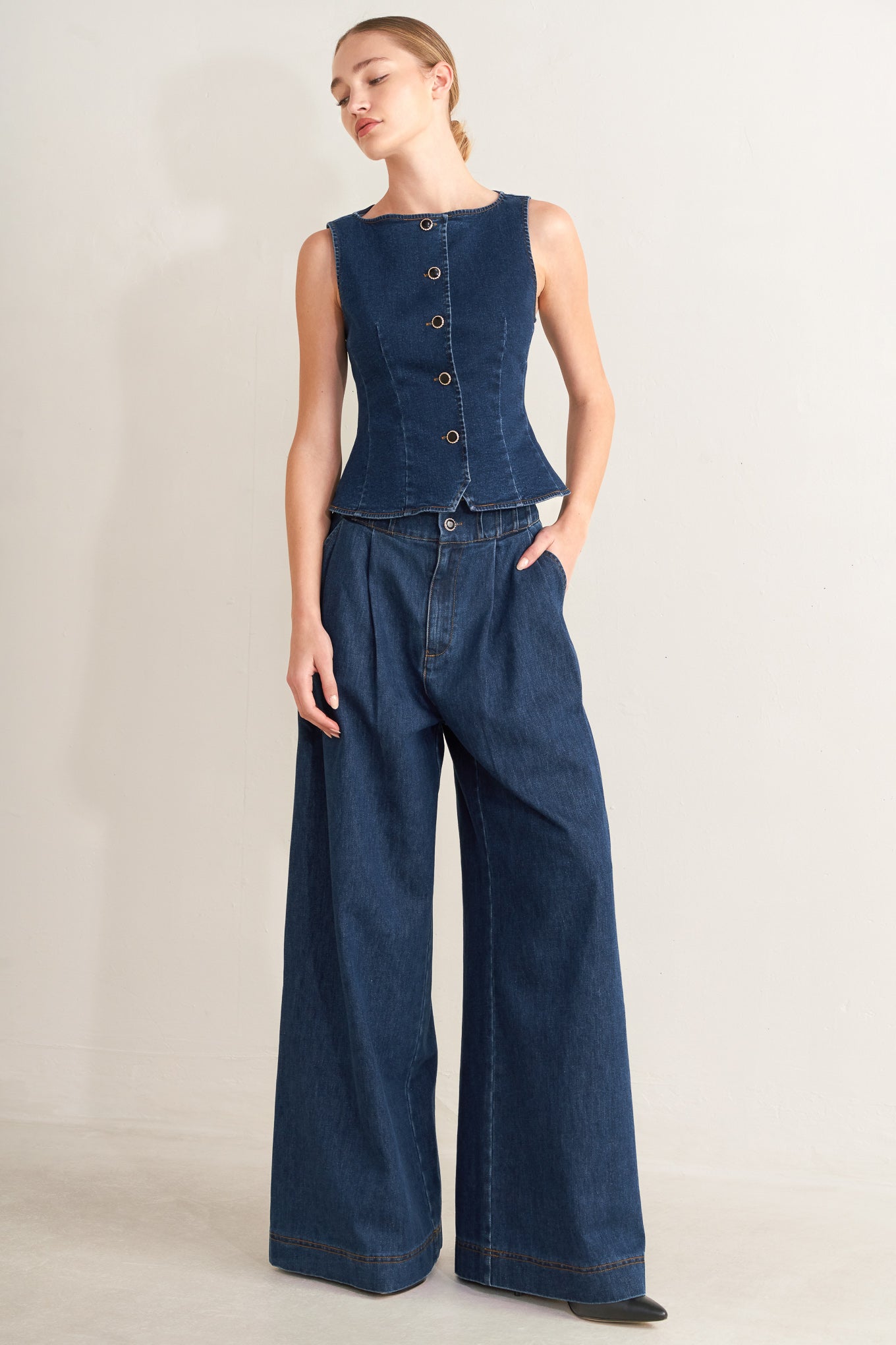 RETRO STREET DENIM VEST