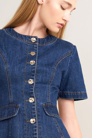 FOREVER STYLISH DENIM TOP.