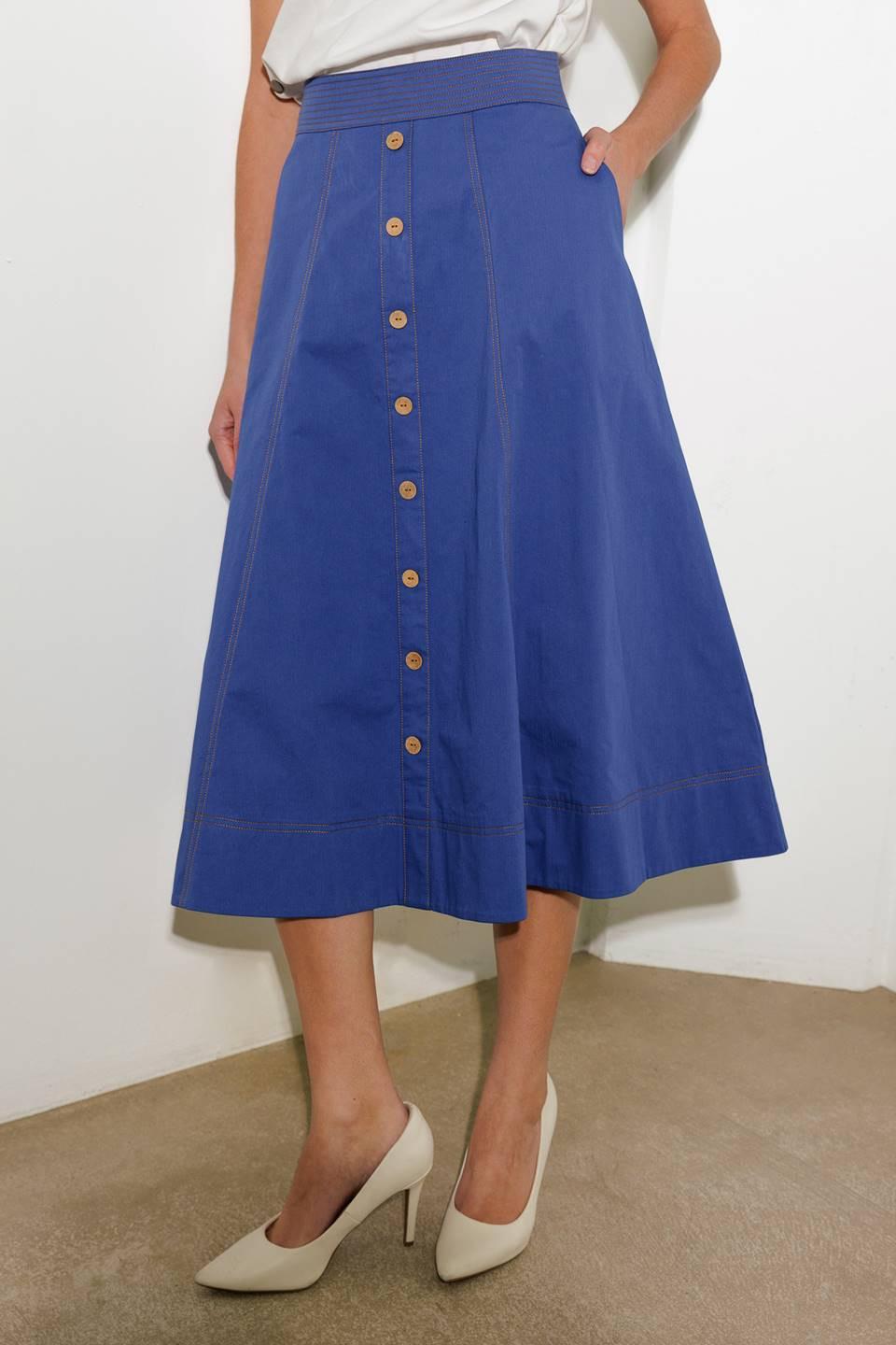 ENCHANTED ELEGANCE MIDI SKIRT.