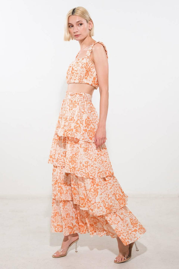 THERE IN MY MIND WOVEN MAXI SKIRT.