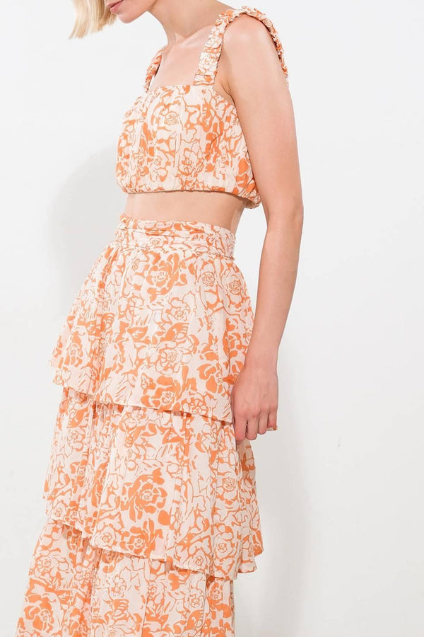 THERE IN MY MIND WOVEN MAXI SKIRT.