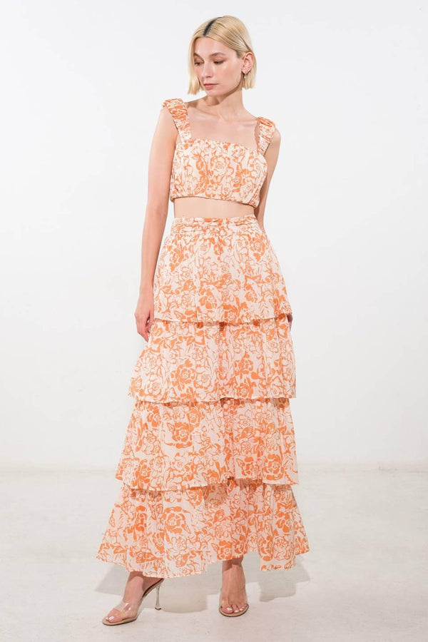 THERE IN MY MIND WOVEN MAXI SKIRT.