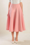 FALLING INTO BLISS WOVEN MIDI SKIRT.