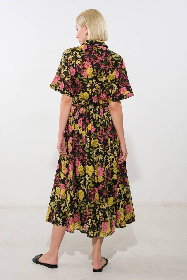 LOVE YOU MORE WOVEN MIDI SKIRT.