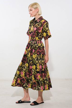 LOVE YOU MORE WOVEN MIDI SKIRT.
