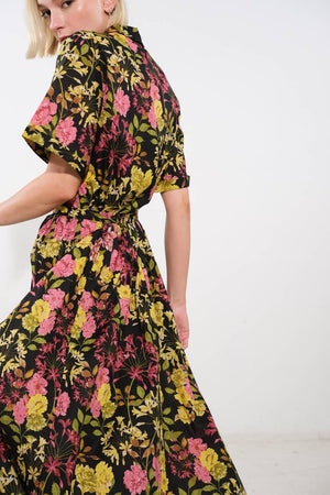 LOVE YOU MORE WOVEN MIDI SKIRT.