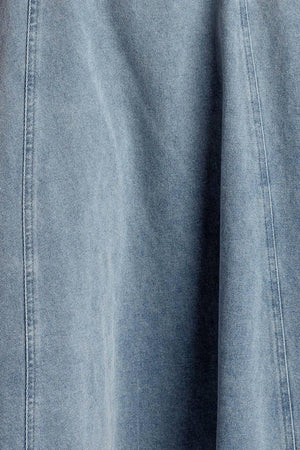 AT FIRST GLANCE DENIM MIDI SKIRT.