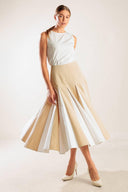 THE SWEETEST THING WOVEN MIDI SKIRT.