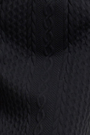 URBAN LUXE COMMAND KNIT MIDI SKIRT.