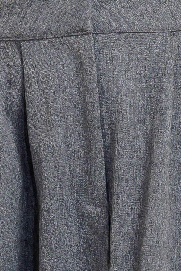 TIMELESS LOOK WOVEN MIDI CIRCLE SKIRT.
