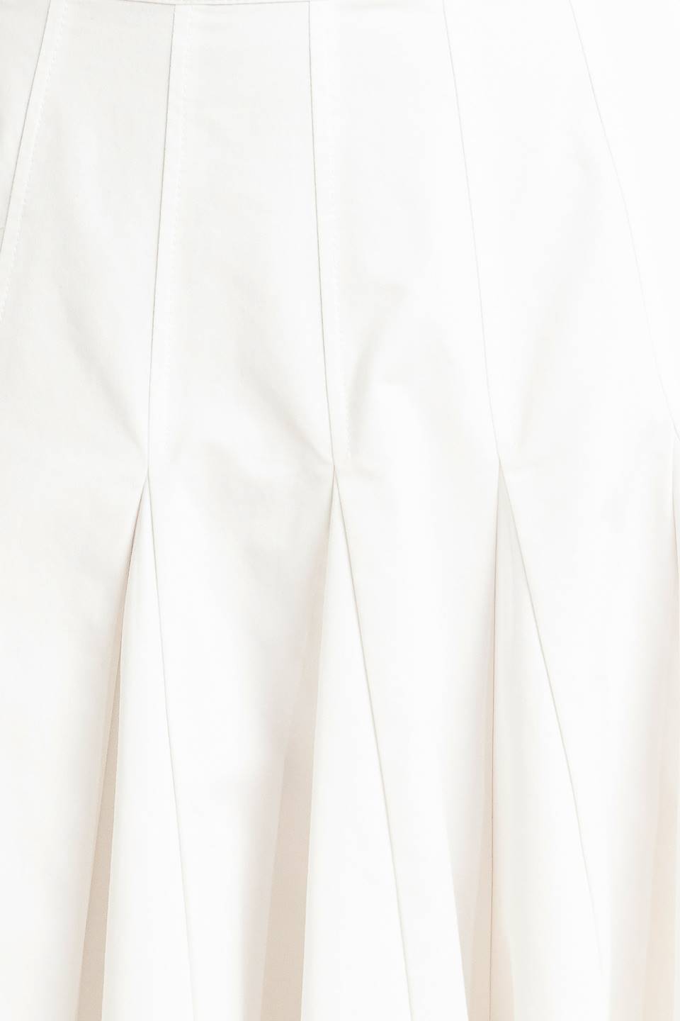 PALE FRAME WHITE WOVEN CIRCLE SKIRT