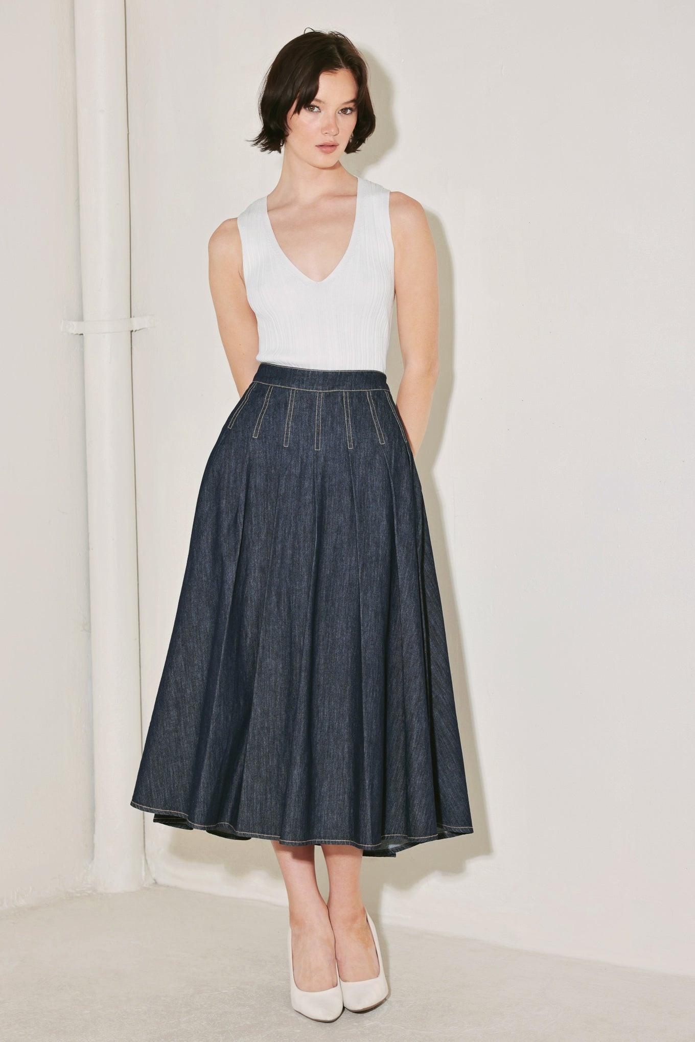 MAIN STAGE CLASSIC DENIM CIRCLE SKIRT l FREEMARKET – Flying Tomato