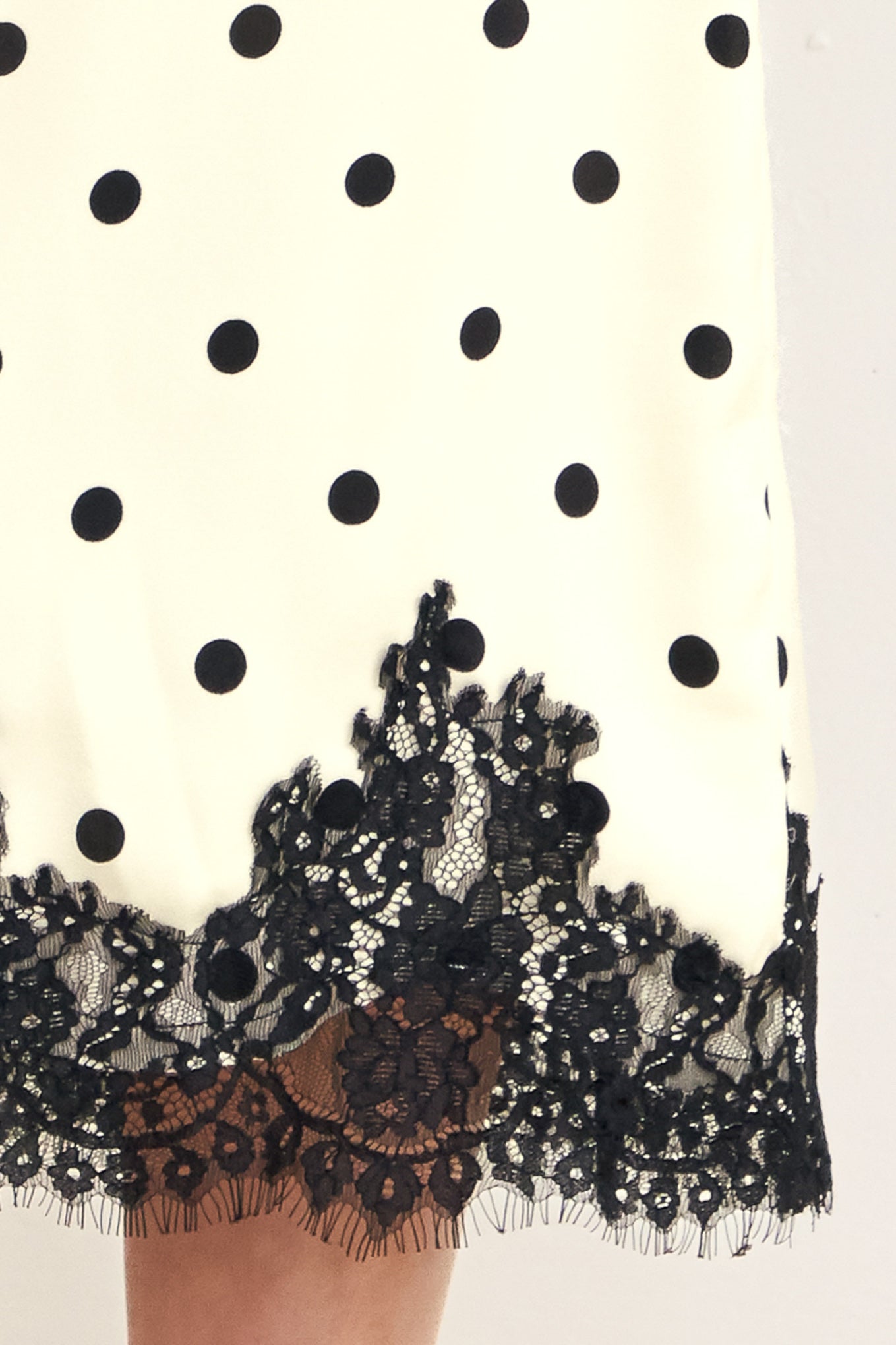 PARIS POLKA WOVEN MIDI PENCIL SKIRT