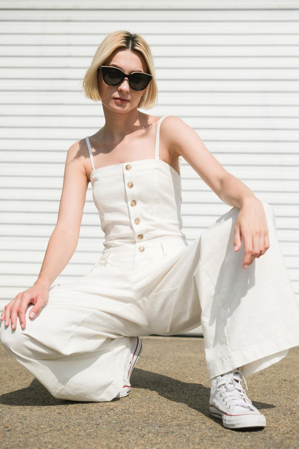 ROYAL AFFAIR WOVEN JUMPSUIT.