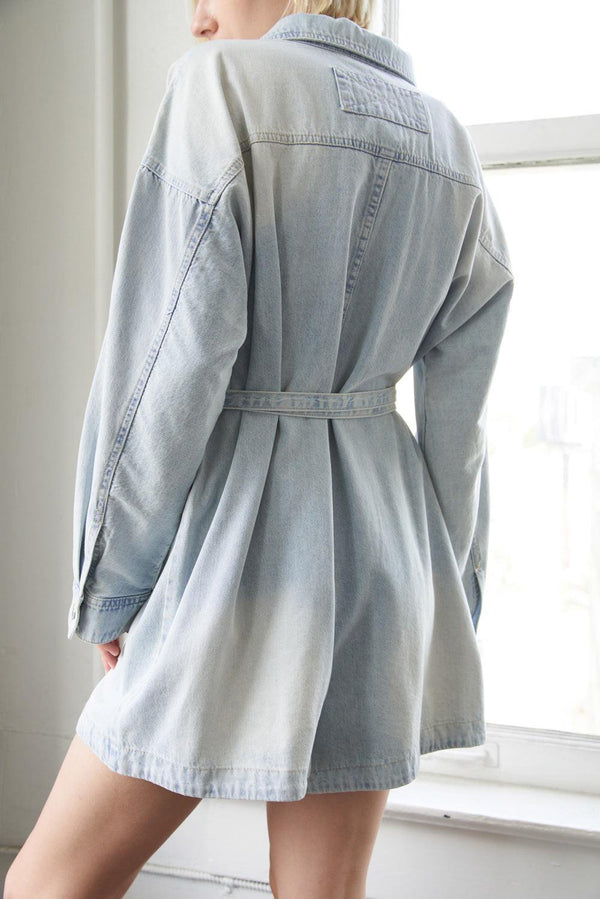 TURNING POINT DENIM ROMPER.