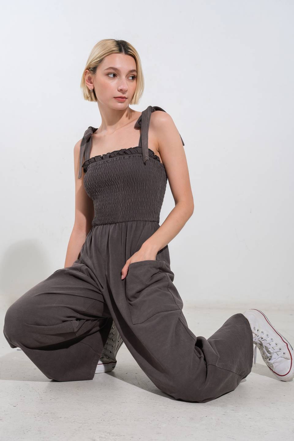 TRENDING MOMENT KNIT JUMPSUIT