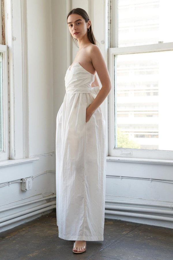 THINK ABOUT ME WOVEN JUMPSUIT.