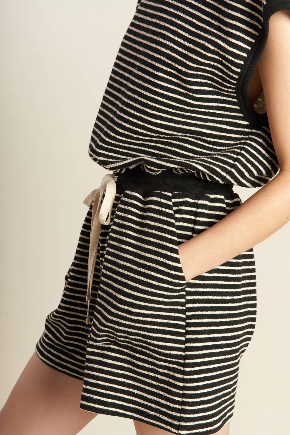 SUNSET COVE STRIPED ROMPER