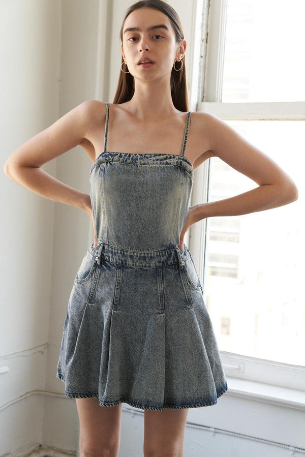 MY BEST CHAPTER DENIM ROMPER.