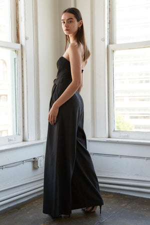 SPRINGTIME SERENADE WOVEN JUMPSUIT.